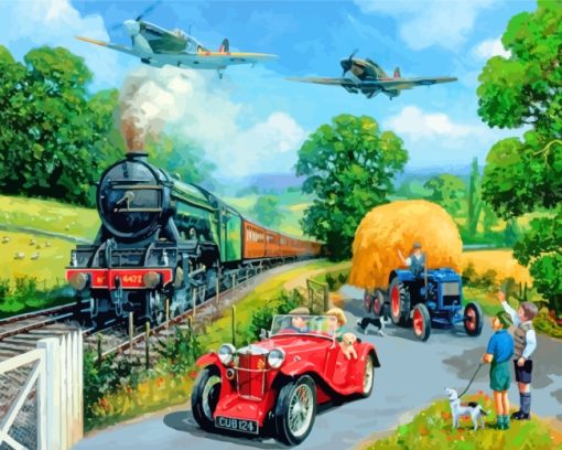 Wartime-Summer-paint-by-numbers