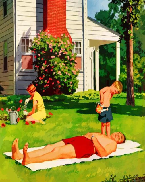 Watering-Father-Art-paint-by-number