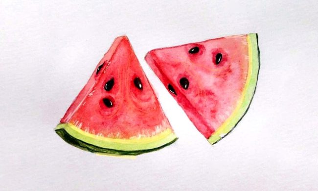 Watermelon Fruit Painting Paint By Numbers