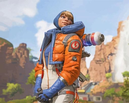 Wattson-apex-legends-character-paint-by-number