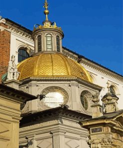 Wawel Castle Golden Roof Paint By Numbers