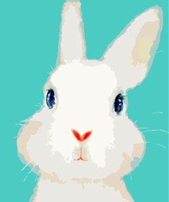 White Bunny Rabbits Paint By Numbers
