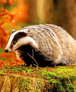 Wild Badger Nature Paint By Numbers