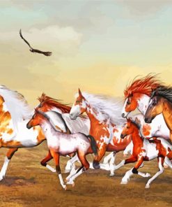 Wild Horses and Foals Paint By Numbers