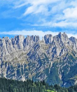 Wilder Kaiser Scenic Landscape Paint By Numbers