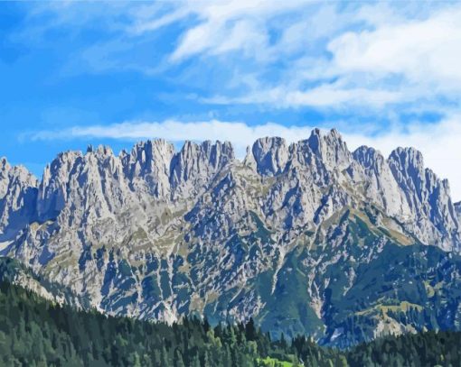 Wilder-kaiser-mountains-range-paint-by-numbers