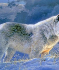 Winter Wolf Painting Kit Paint By Numbers