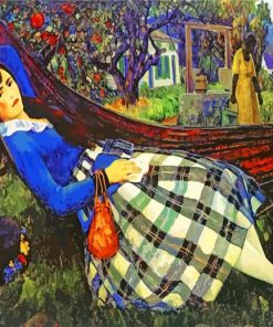 Leon Kroll Women in Hammock Paint By Numbers