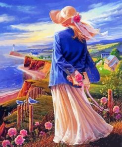 Woman by the Sea Paint By Numbers