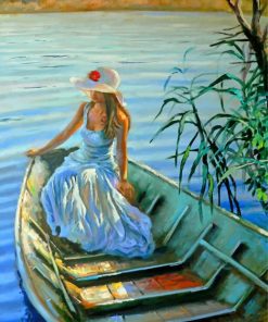 Girl on Boat Paint By Numbers