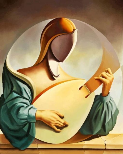 Woman-Playing-Oud-paint-by-number