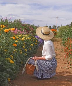 Woman in Countryside Paint By Numbers