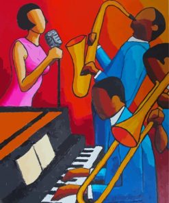 Woman Jazz Singer Paint By Numbers