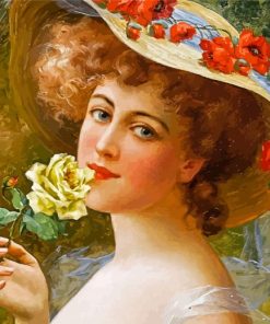 Woman With Hat Paint By Numbers