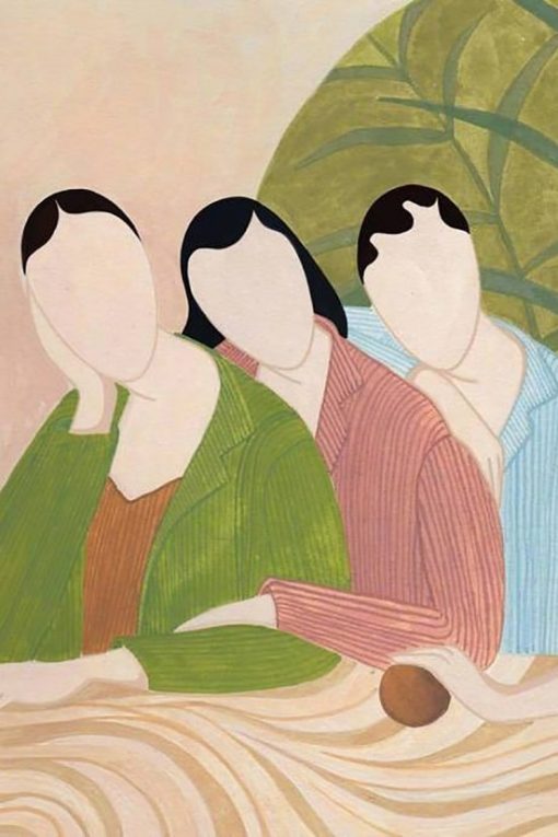 Women-Without-Faces-DIY-People-Paint-By-Numbers-PBN-4658