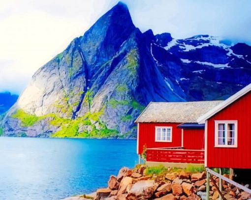 Wooden-barn-in-norway-paint-by-numbers