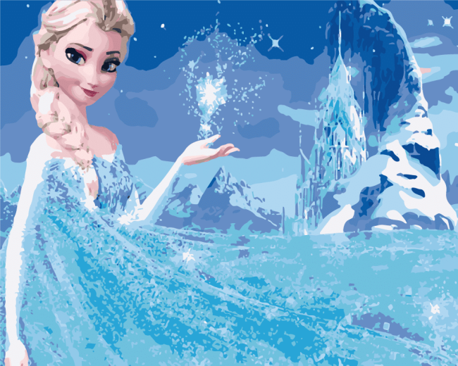 Elsa Animation Painting By Numbers