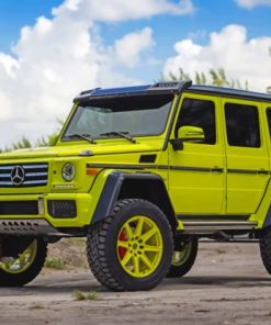 Classic Green Mercedes G Class Paint By Numbers