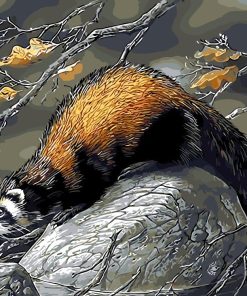 Beaver Wildlife Art Paint By Numbers