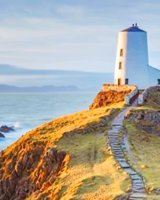 Ynys Llanddwyn Wales Lighthouse Paint By Numbers