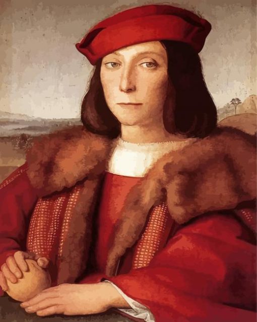 Young-Man-With-An-Apple-Raphael-Santi-paint-by-number