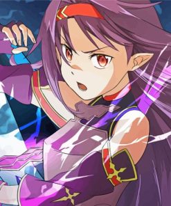 Yuuki Konno Sword Art Online Paint By Numbers