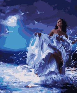 Sea-Inspired Women Paint By Numbers