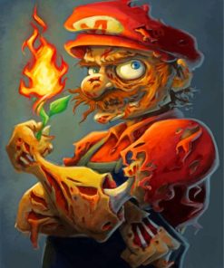 Zombie Super Mario Paint By Numbers
