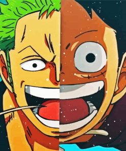 Zoro Luffy Anime Paint By Numbers