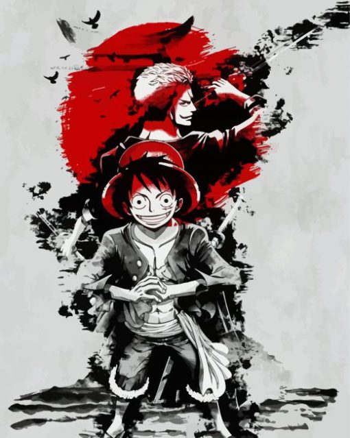 Zoro-luffy-One-Piece-Poster-paint-by-number