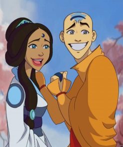Aang Katara Avatar Paint By Numbers