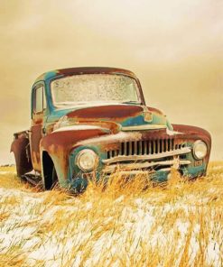 Abandoned Corvette Classic Vehicle Paint By Numbers