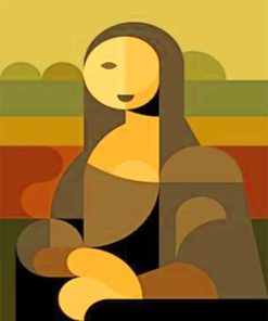 Abstract Mona Lisa Pop Art Paint By Numbers