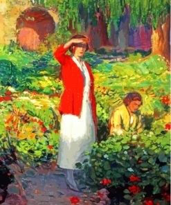 Abstract Woman Gardening Art Paint By Numbers