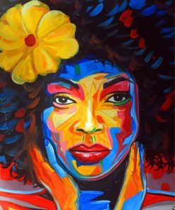 Colorful African Woman Paint By Numbers