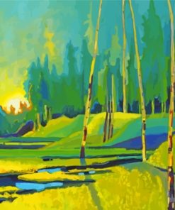 Abstract Breckenridge Colorado Paint By Numbers