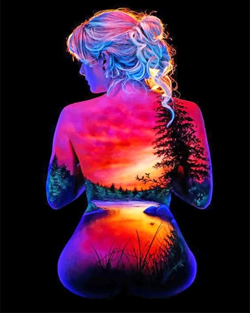 abstract-Girl-sunset-adult-paint-by-numbers