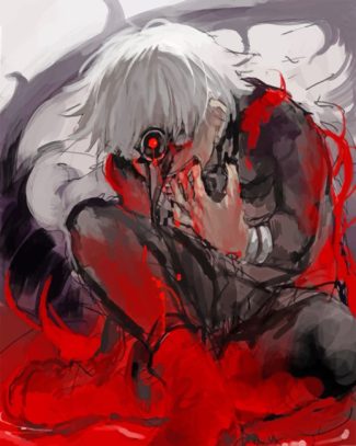 Ken Kaneki Anime Paint By Numbers