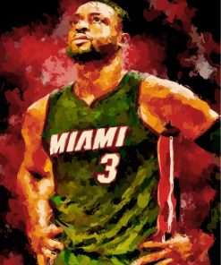 Miami Heat Basketball Paint By Numbers