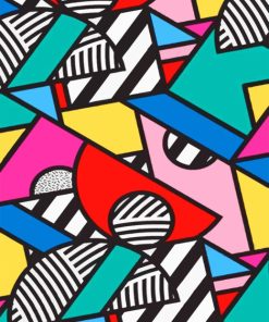 Colorful Abstract Expression Paint By Numbers