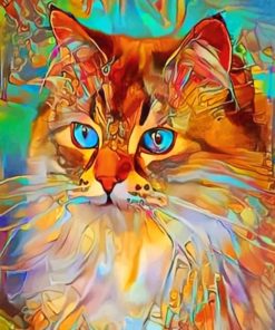 Colorful Cat Animals Paint By Numbers