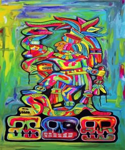 Colorful Mayan Abstract Paint By Numbers