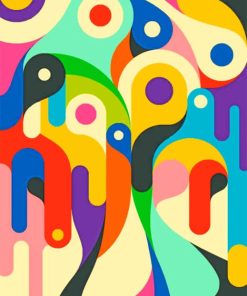 Abstract Colorful Masterpiece Paint By Numbers