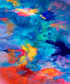 Colorful Abstract Paint By Numbers