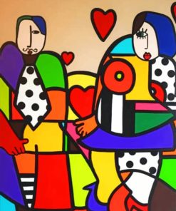 Colorful Couple Abstract Paint By Numbers
