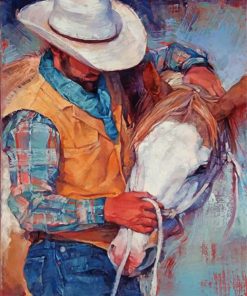 Wild West Cowboy and Horses Paint By Numbers
