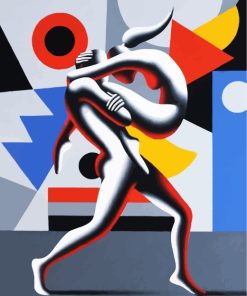 Cubist Romance Dancer Paint By Numbers