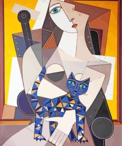 Aesthetic Geometric Cats Paint By Numbers