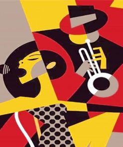 Abstract Jazz Scene Paint By Numbers