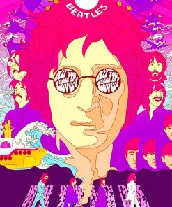 Abstract John Lennon Paint By Numbers Kit